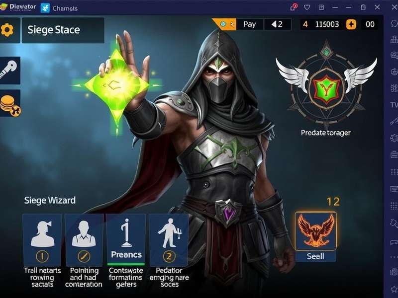 Predator Siege Wizard spell casting